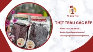 thịt trâu gác bếp