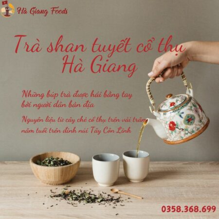 Trà Shan tuyết cổ thụ Hà Giang nước không xanh, mà nước chè Shan Tuyết có màu vàng như mật ong.
