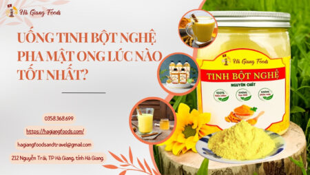 Uống tinh bột nghệ pha mật ong lúc nào tốt nhất