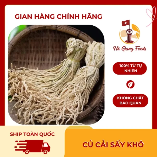 củ cải sấy khô