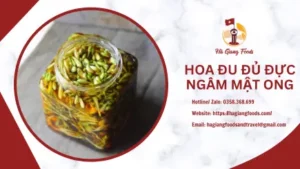 hoa đu đủ đực ngâm mật ong