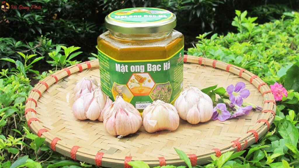 Mật ong bạc hà ngâm tỏi