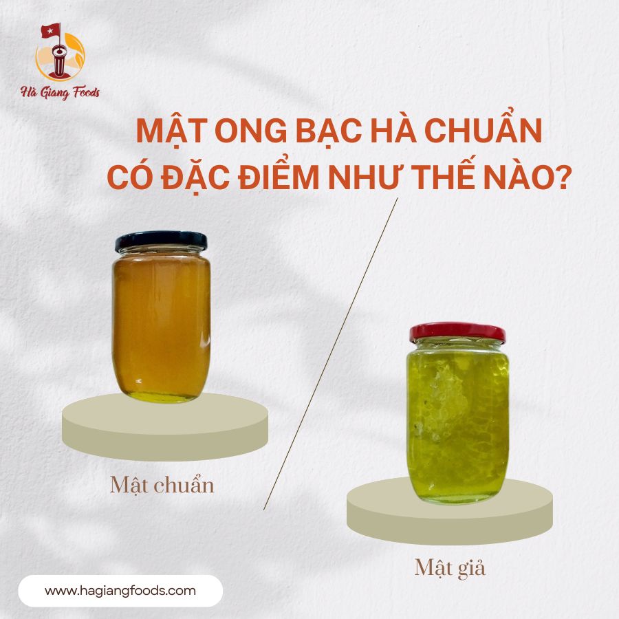 Mật ong bạc hà chuẩn có đặc điểm như thế nào?