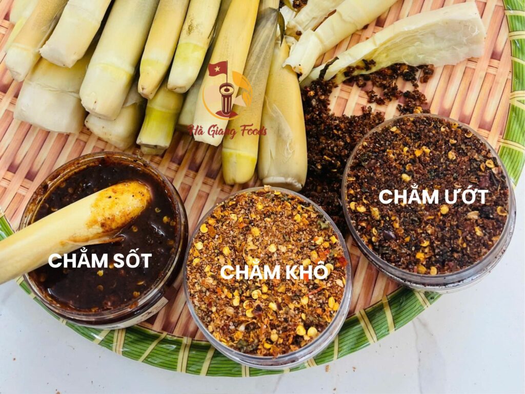 Gia vị chẩm chéo của HaGiang Foods gồm 3 loại chính đó là chảm khô, ướt và sốt